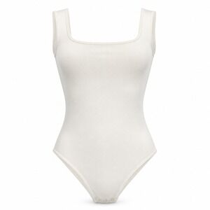 Wasabi‎ Mint Bodysuit L White Polyester Minimalist Clean Girl Quiet Luxury